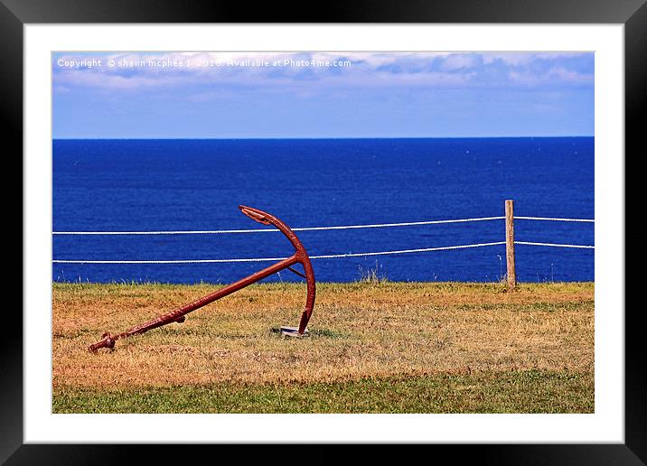 Anchors away Framed Mounted Print by shawn mcphee I