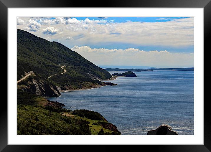 Cabot Trail Framed Mounted Print by shawn mcphee I