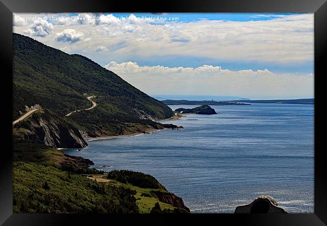 Cabot Trail Framed Print by shawn mcphee I