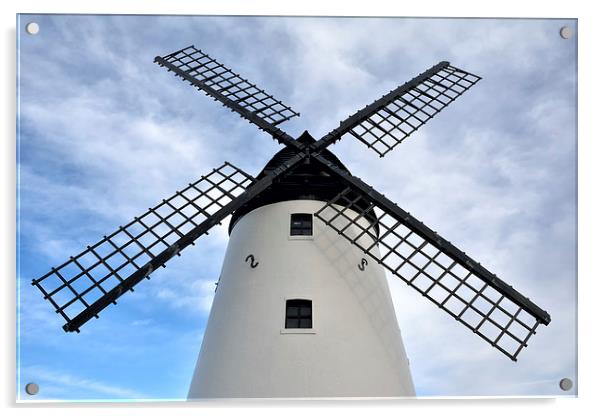 Lytham Windmill Acrylic by Gary Kenyon