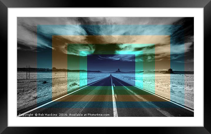 Vanishing Point  Framed Mounted Print by Rob Hawkins