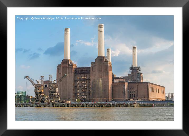 Battersea Power Station Framed Mounted Print by Beata Aldridge