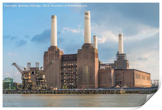 Battersea Power Station Print by Beata Aldridge