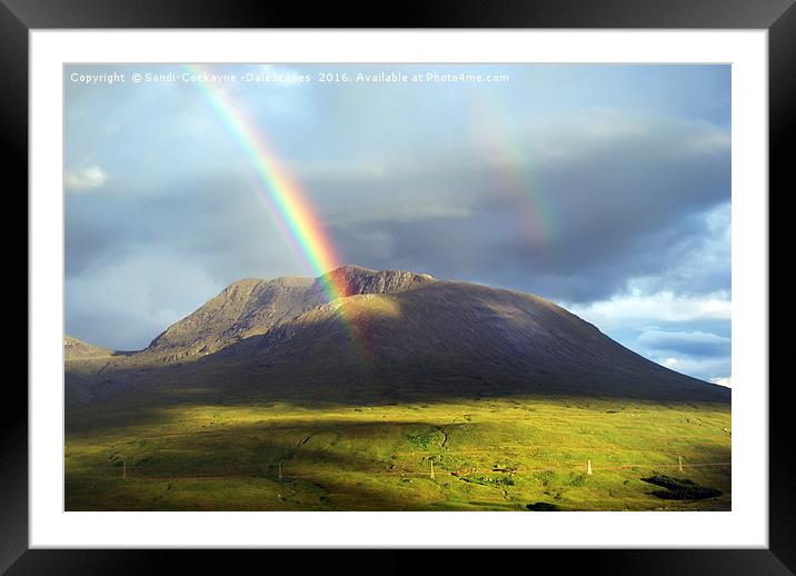 Rainbows on Beinn an Dothaidh Framed Mounted Print by Sandi-Cockayne ADPS