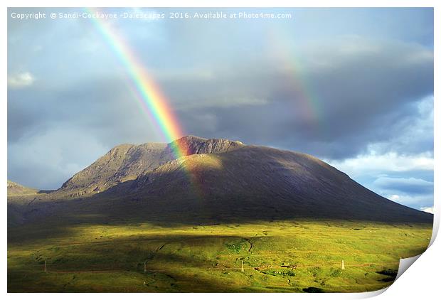 Rainbows on Beinn an Dothaidh Print by Sandi-Cockayne ADPS