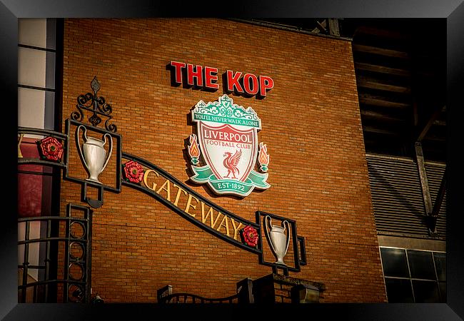 The Kop, Liverpool Football Club Framed Print by Thomas Ritson