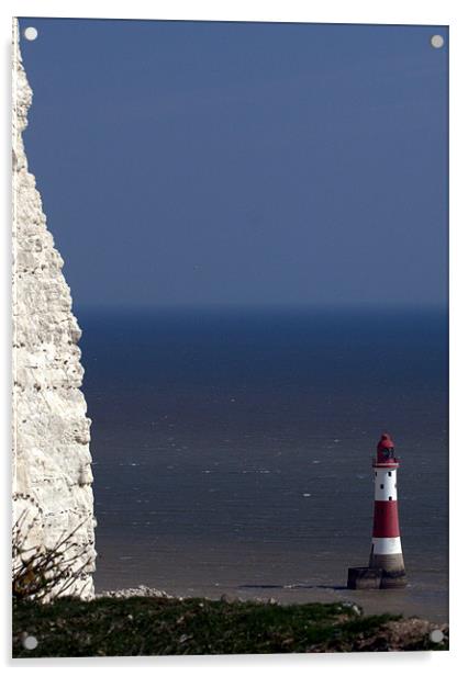 Beachy head lighthouse Acrylic by steve pitman