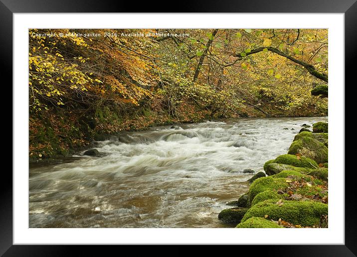 STORM RIVER Framed Mounted Print by andrew saxton