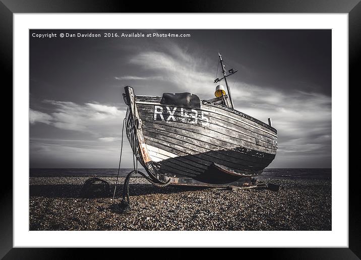 Dungeness Boat Framed Mounted Print by Dan Davidson