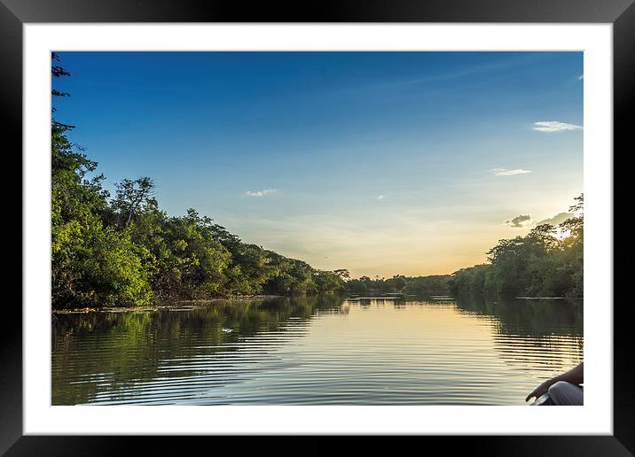 Karanambu Lodge - river trip Framed Mounted Print by Gail Johnson