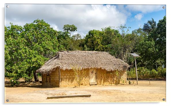 Caiman House and Yupukari Village Acrylic by Gail Johnson