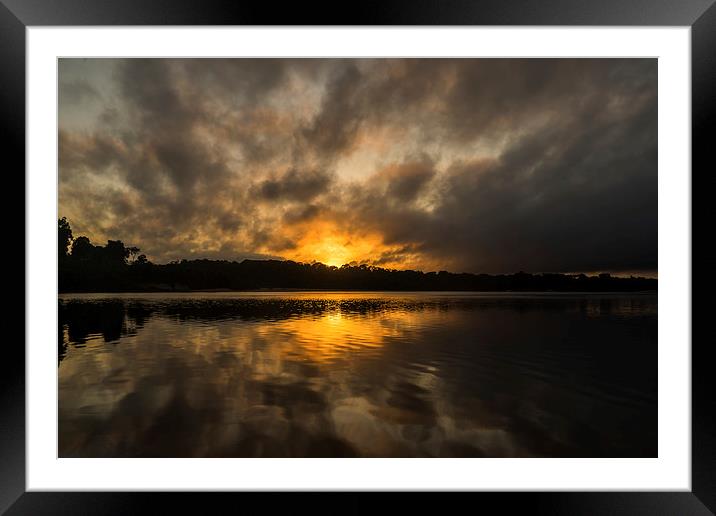 Essequibo river sunrise Framed Mounted Print by Gail Johnson