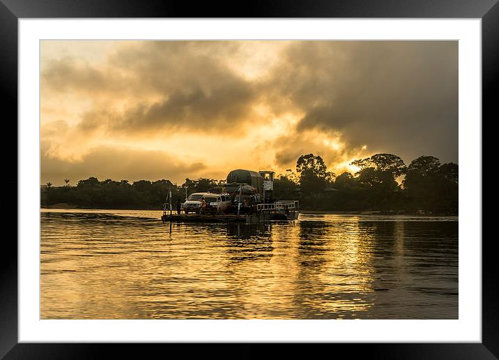 Essequibo river ferry Framed Mounted Print by Gail Johnson