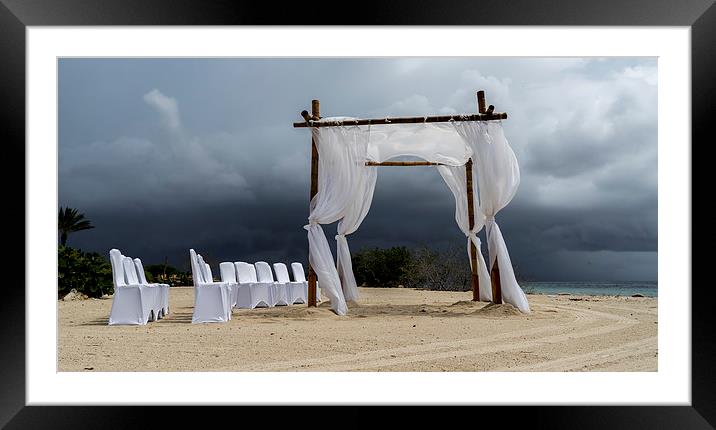 Stormy wedding Framed Mounted Print by Gail Johnson
