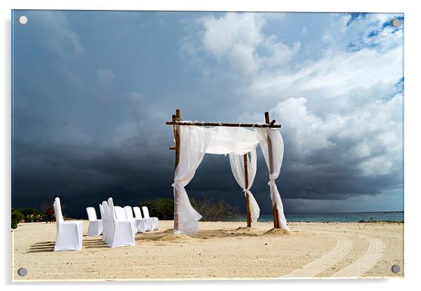 Stormy wedding Acrylic by Gail Johnson