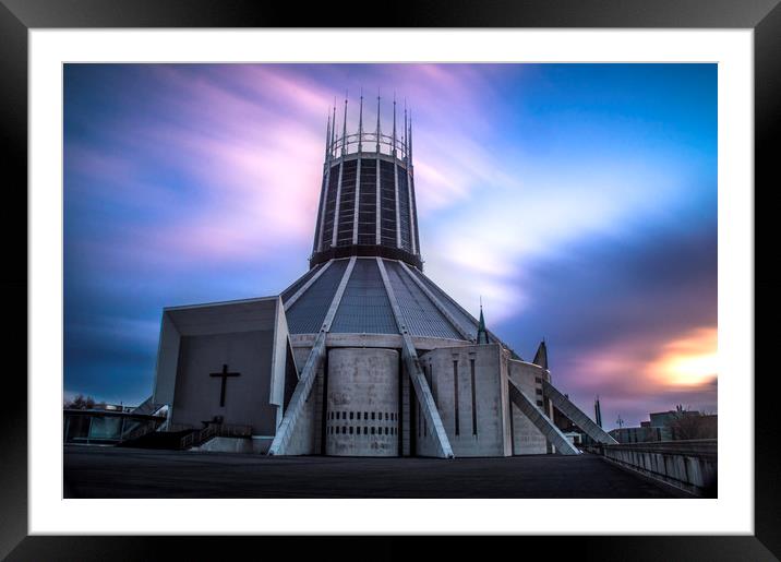 Liverpool Metropolitan Cathedral Framed Mounted Print by James Harrison