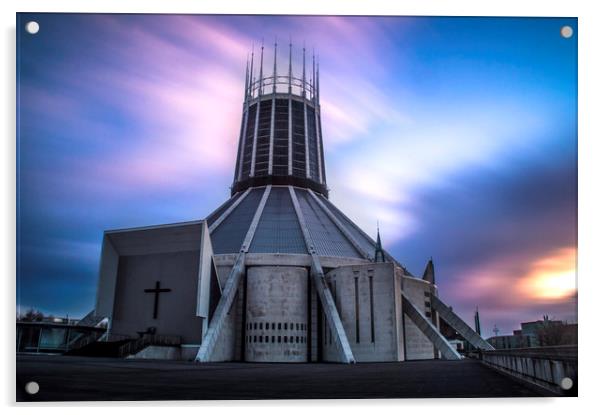 Liverpool Metropolitan Cathedral Acrylic by James Harrison