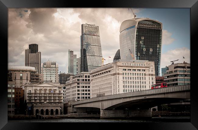 London Skyline Framed Print by Richard Downs