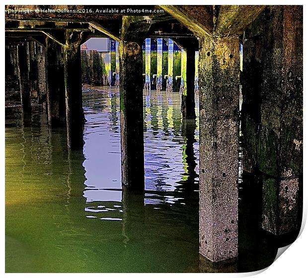  UNDER THE JETTY                                   Print by Helen Cullens