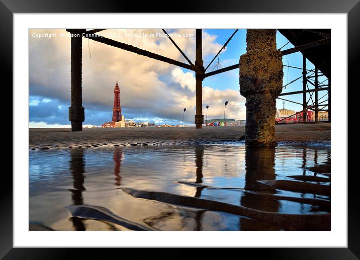 Blackpool Views Framed Mounted Print by Jason Connolly