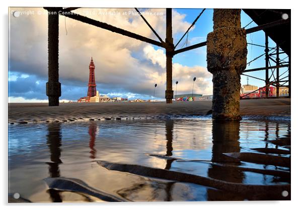 Blackpool Views Acrylic by Jason Connolly