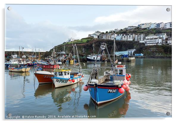 mevagissey Acrylic by Kelvin Rumsby