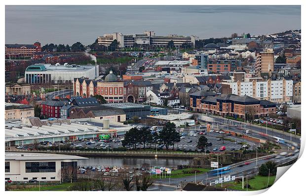 Entering Swansea city  Print by Leighton Collins