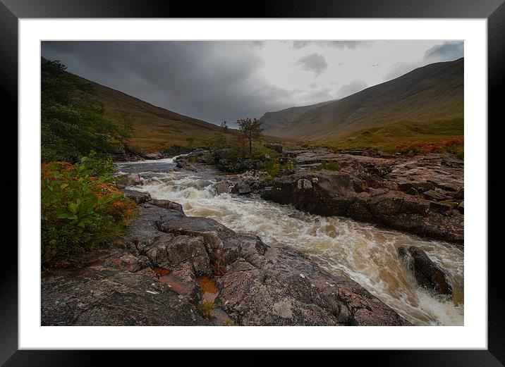 River etive Scotland Framed Mounted Print by Eddie John