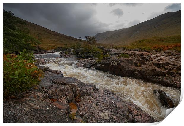 River etive Scotland Print by Eddie John