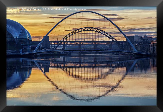 Bridges over the Tyne Framed Print by David Pringle