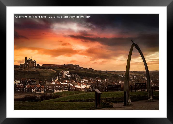 Whitby Vista Framed Mounted Print by richard sayer