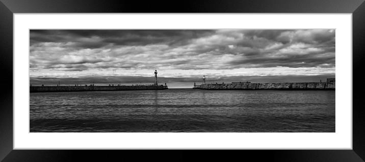 Whitby Bay Framed Mounted Print by Chris Owen