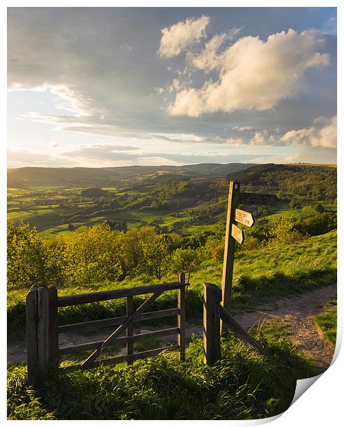 Sutton Bank Print by Andy Redhead