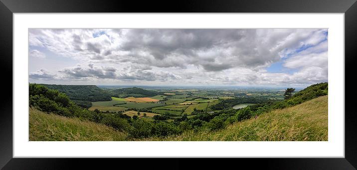Sutton Bank Panorama Yorkshire  Framed Mounted Print by Greg Marshall