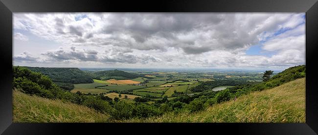 Sutton Bank Panorama Yorkshire  Framed Print by Greg Marshall