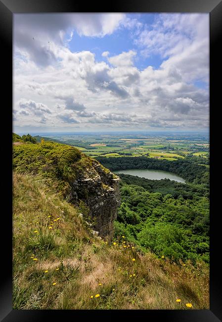 Sutton Bank Yorkshire with Gliders Framed Print by Greg Marshall