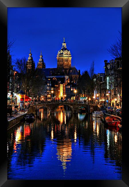 Reflections of Amsterdam Framed Print by Chris Owen