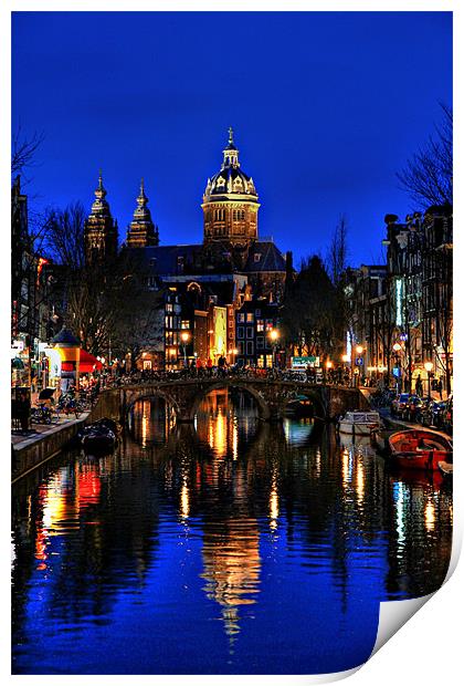 Reflections of Amsterdam Print by Chris Owen