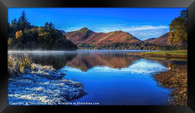 Derwent Water - A Winter's Day Framed Print by Tony Sharp LRPS CPAGB