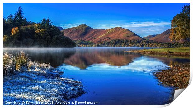 Derwent Water - A Winter's Day Print by Tony Sharp LRPS CPAGB