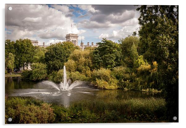St James' Park, London Acrylic by Richard Downs
