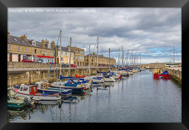The Lossiemouth Harbour Framed Print by Alex Millar