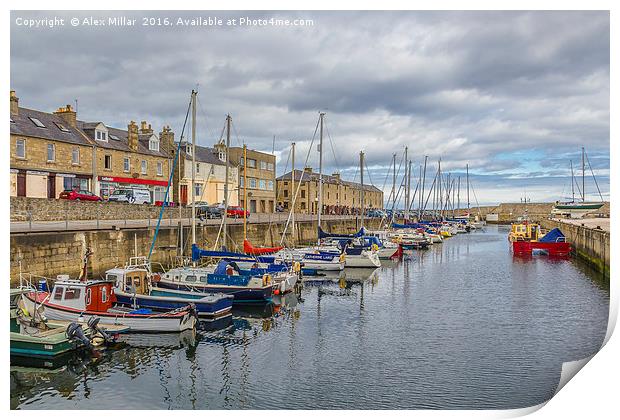 The Lossiemouth Harbour Print by Alex Millar
