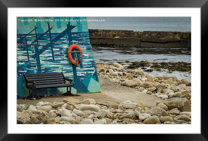 Lossiemouth Painted Wall Framed Mounted Print by Alex Millar