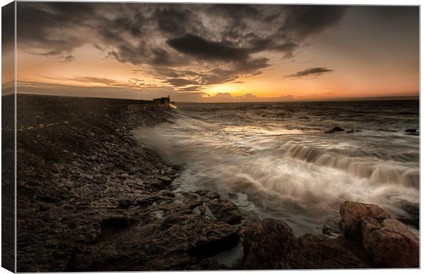 Good morning Porthcawl Canvas Print by Leighton Collins