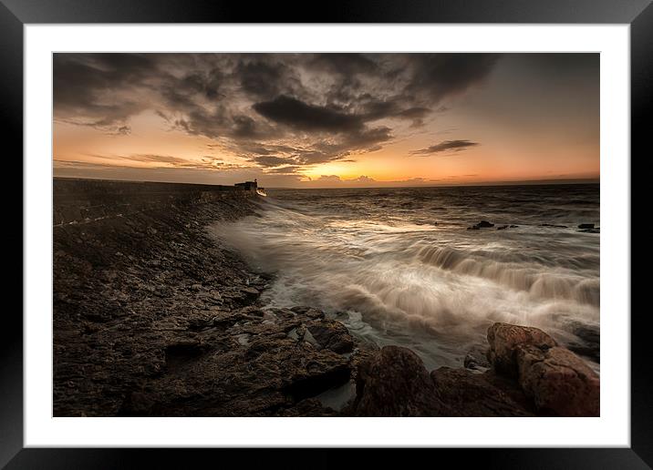 Good morning Porthcawl Framed Mounted Print by Leighton Collins