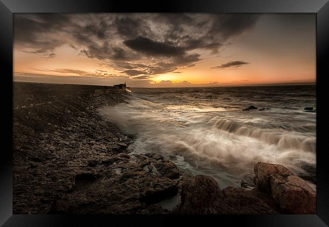 Good morning Porthcawl Framed Print by Leighton Collins