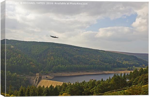 Dambusters over Upper Derwent Canvas Print by MICHAEL YATES