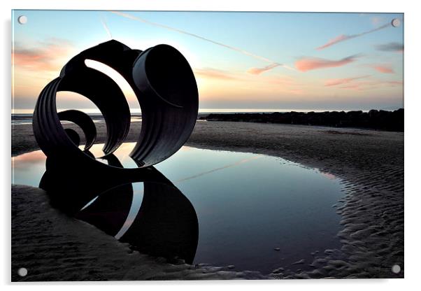 Mary's Shell At Sunset Acrylic by Gary Kenyon