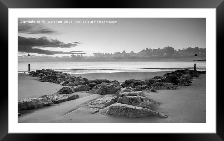 Rocks and Clouds Framed Mounted Print by Phil Wareham